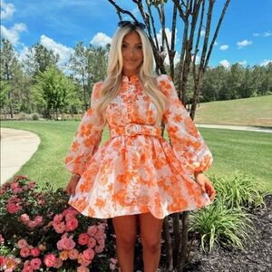Floral Belted Dress